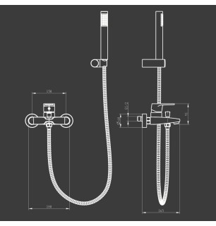 Mitigeur bain-douche duplex Ø40 mm - Montreal | Tecom