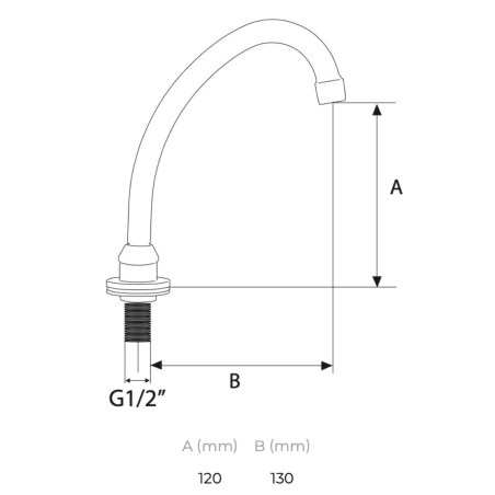 Bec pivotant standard 120 × 130 mm | Tecom