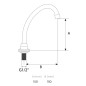 Bec pivotant standard 150 × 150 mm | Tecom Bec pivotant standard 150 × 150 mm | Tecom