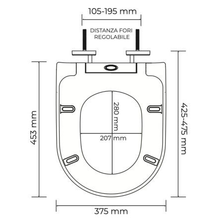 Abattant de WC enveloppant à fermeture souple | Tecom
