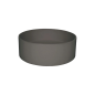 Lavabo rond en granit avec plan de travail Ø36 cm anthracite métallisé - Delia Lavabo rond en granit avec plan de travail Ø36 cm anthracite métallisé - Delia