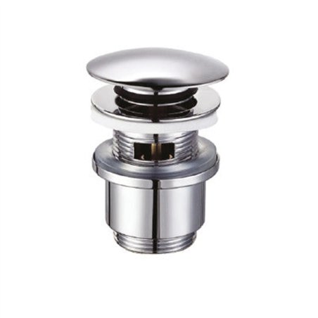Vidange basse ronde click clack pour céramique - Vidange de lavabo