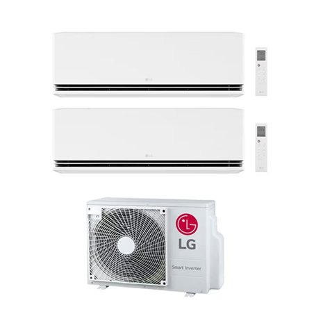 Kit de climatisation LG Dualcool Deluxe 12k + 12k WiFi Dual Split - Unité Multi A++.
