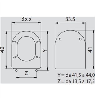 Abattant de WC en thermodurcissable blanc avec fixation basse - Compact | RAK Ceramics