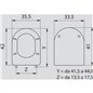 Abattant de WC en thermodurcissable blanc avec fixation basse - Compact | RAK Ceramics Abattant de WC en thermodurcissable blanc avec fixation basse - Compact | RAK Ceramics