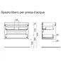 Meuble de salle de bain suspendu 70x45 cm en chêne foncé avec 2 tiroirs et lavabo inclus - Soria Meuble de salle de bain suspendu 70x45 cm en chêne foncé avec 2 tiroirs et lavabo inclus - Soria