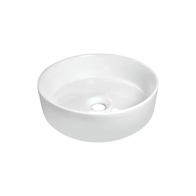 Lavabo à poser rond en céramique blanche 360 mm - Delia Lavabo à poser rond en céramique blanche 360 mm - Delia