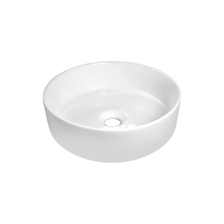 Lavabo à poser rond en céramique blanche 360 mm - Delia