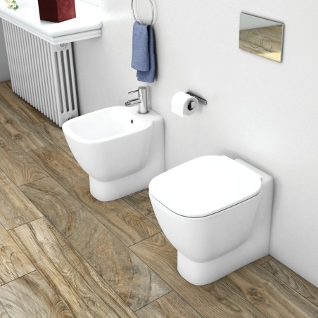 Paire de robinets sanitaires encastrés One - RAK Ceramics, céramique blanche Alpin