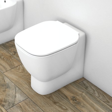 Paire de sanitaires encastrés en céramique blanc alpin - One | RAK Ceramics