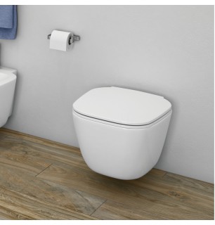 WC suspendu One RAK - Alpine White avec siège SoftClose inclus