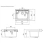 Barre murale en polypropylène blanc avec porte-savon 42x34x21 cm Barre murale en polypropylène blanc avec porte-savon 42x34x21 cm