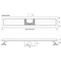 Caniveau de douche en acier inoxydable poli 70 cm avec siphon inspectable - Inox Style Smart Caniveau de douche en acier inoxydable poli 70 cm avec siphon inspectable - Inox Style Smart