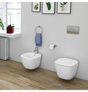 WC suspendu One RAK - Alpine White avec siège SoftClose inclus