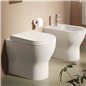 Abattant de WC Softclose blanc avec charnières chromées - série S50 | Vitra Abattant de WC Softclose blanc avec charnières chromées - série S50 | Vitra