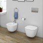 Paire de sanitaires suspendus en céramique blanche Alpin - Série 1 | RAK Ceramics Paire de sanitaires suspendus en céramique blanche Alpin - Série 1 | RAK Ceramics