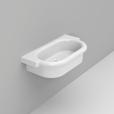 Lavabo en caniveau 90x45 blanc pour collectivités - Kenia Dolomite