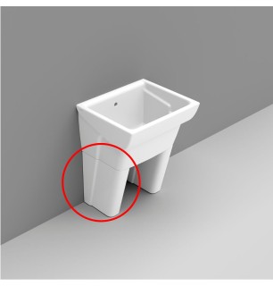 Pied en céramique pour lavabo Mexico 75 cm - Dolomite