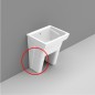 Pied simple en céramique pour lavabo Mexico 75 cm - Dolomite Pied simple en céramique pour lavabo Mexico 75 cm - Dolomite