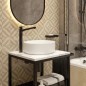 Lavabo à poser rond en céramique blanche 360 mm - Delia Lavabo à poser rond en céramique blanche 360 mm - Delia