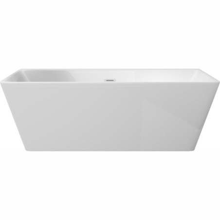 Baignoire acrylique rectangulaire de 170 cm à poser ou à fixer au mur - Giasyn
