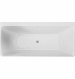 Baignoire acrylique rectangulaire autoportante 170 cm - Giasyn