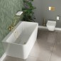 Baignoire acrylique rectangulaire de 170 cm à poser ou à fixer au mur - Giasyn Baignoire acrylique rectangulaire de 170 cm à poser ou à fixer au mur - Giasyn