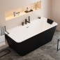 Appui-tête de baignoire en polyuréthane noir - ergonomique et lavable Appui-tête de baignoire en polyuréthane noir - ergonomique et lavable