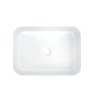 Lavabo rectangulaire à poser en céramique blanc 505 mm - Giasyn Lavabo rectangulaire à poser en céramique blanc 505 mm - Giasyn