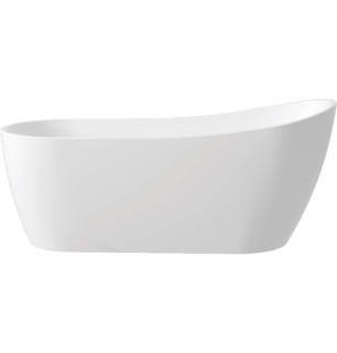 Baignoire Stapol 170 cm - Baignoire asymétrique en acrylique blanc