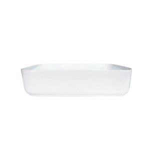 Lavabo rectangulaire à poser en céramique blanc 505 mm - Giasyn