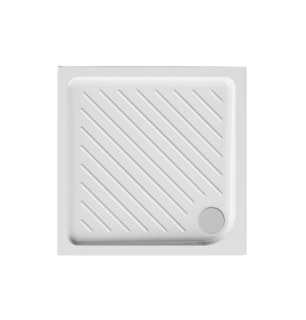 Receveur de douche carré 80x80 cm avec écoulement latéral - Gemma 2 | Ceramica Dolomite