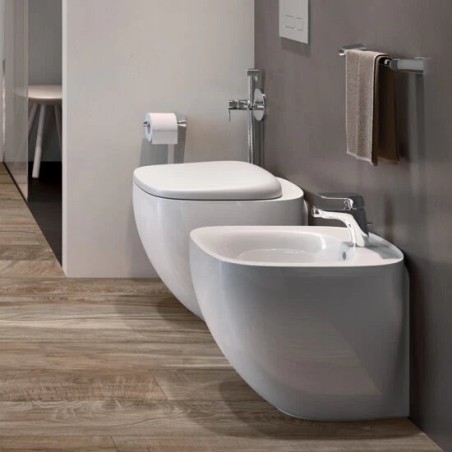52x38 cm WC encastré en céramique blanc alpin - Illusion | Rak Ceramics