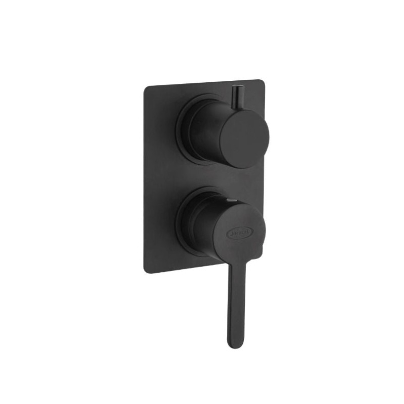 Mitigeur de douche encastré noir mat avec inverseur 2 voies - Sunset Yo | Jacuzzi Mitigeur de douche encastré noir mat avec inverseur 2 voies - Sunset Yo | Jacuzzi