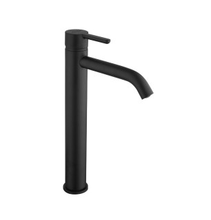Mélangeur lavabo haut noir - Sunset Yo Jacuzzi, bec 16,8 cm