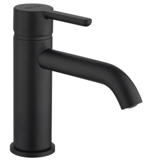 Mélangeur lavabo noir mat - Sunset Yo Jacuzzi, 13.8 cm monotrou