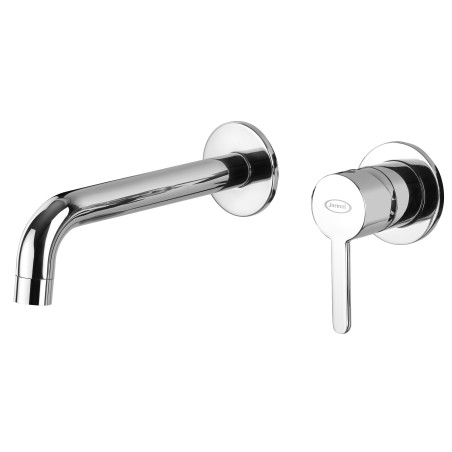 Mélangeur lavabo mural Eolo - Jacuzzi, laiton chromé 19 cm