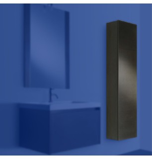 Colonne de salle de bains suspendue modèle Milano - Couleur : Wenge