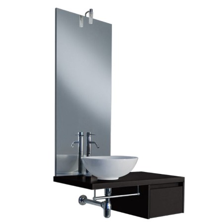 Meuble avec lavabo modèle Milano - Dimensions : 90x45x50 cm - Couleur : Blanc