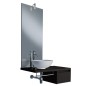 Meuble avec lavabo modèle Milano - Dimensions : 90x45x50 cm - Couleur : Blanc