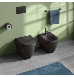 Paire de sanitaires encastrés de la série Sento - Couleur : Noir mat