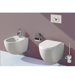 Paire d'abattants softclose série Sento - Couleur : Blanc mat
