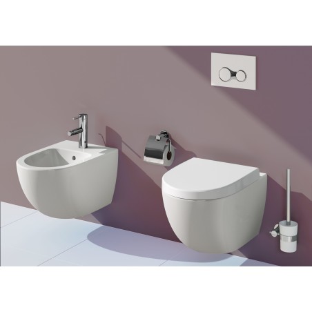 Bidet suspendu Sento - Couleur : blanc mat