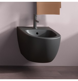 Bidet suspendu Sento - Couleur : Noir mat