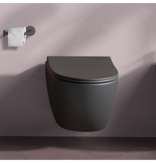 WC suspendu Sento avec siège softclose inclus - Couleur : Blanc mat