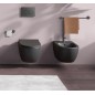 WC suspendu Sento avec siège softclose inclus - Couleur : Noir mat