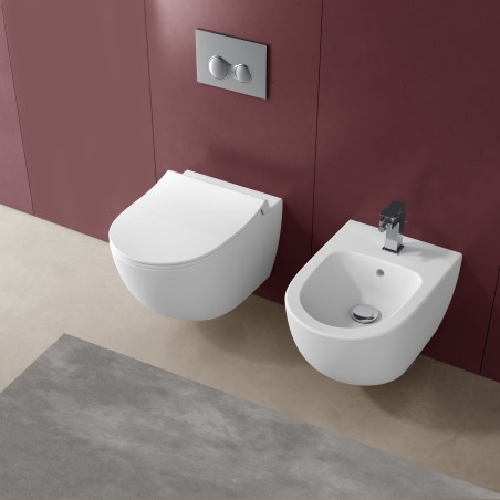 Rimlex Sento WC suspendu - Couleur : blanc mat