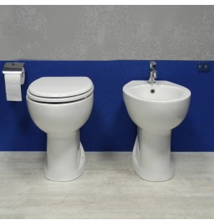 Kit WC + bidet senior blanc avec siège inclus - Comfort | BuyBath