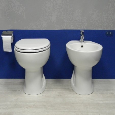 Kit WC + bidet senior blanc avec siège inclus - Comfort | BuyBath