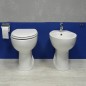 Kit sanitaire senior blanc WC et bidet avec siège inclus Kit sanitaire senior blanc WC et bidet avec siège inclus